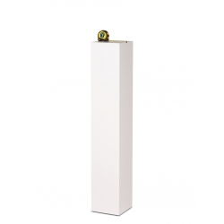 Socle MDF blanc satiné | Colonne blanc décorative | Pilier blanc