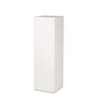 Socle MDF blanc satiné | Colonne blanc décorative | Pilier blanc