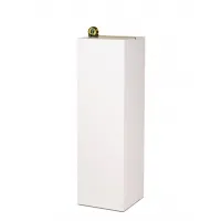 Socle MDF blanc satiné | Colonne blanc décorative | Pilier blanc