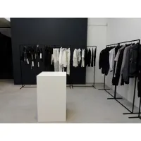 Socle MDF blanc satiné | Colonne blanc décorative | Pilier blanc