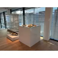 Socle MDF blanc brillant | Colonne blanc décorative | Pilier blanc