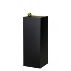Socle MDF noir brillant / | Colonne noir décorative | Pilier noir