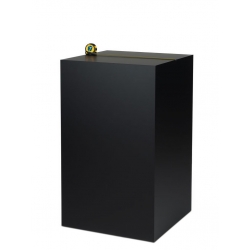 Socle MDF noir brillant / | Colonne noir décorative | Pilier noir