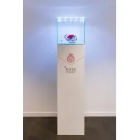 Vitrine en verre LED intégré