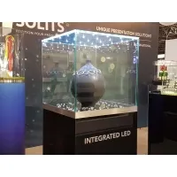Vitrine en verre LED intégré