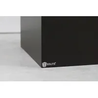 Socle noir, 30 x 30 x 100 (lxLxh) avec cloche 30 x 30 x 30 cm et 2x LED