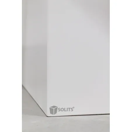 Socle blanc, 50 x 50 x 100 (lxLxh) avec cloche 50 x 50 x 50 cm et 2x LED