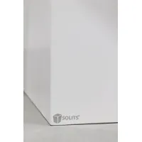 Socle blanc, 50 x 50 x 100 (lxLxh) avec cloche 50 x 50 x 50 cm et 2x LED