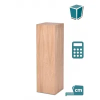 Socle chêne creux