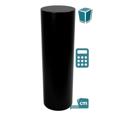 socle rond noir