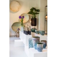 Socle pour magasin, blanc mat, 80 x 80 x 10 cm (lxLxh)