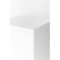 Socle MDF blanc satiné | Colonne blanc décorative | Pilier blanc
