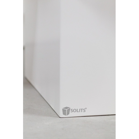 Socle MDF blanc satiné | Colonne blanc décorative | Pilier blanc