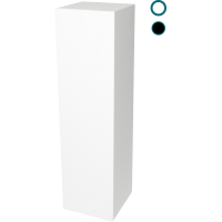 Socle MDF blanc satiné | Colonne blanc décorative | Pilier blanc