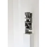 Socle MDF blanc satiné | Colonne blanc décorative | Pilier blanc