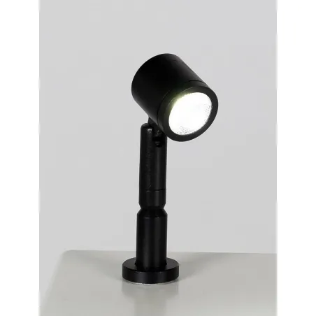 spot LED sur tige par piÃ¨ce, type 9, 1W, couleur argent (installation comprise)