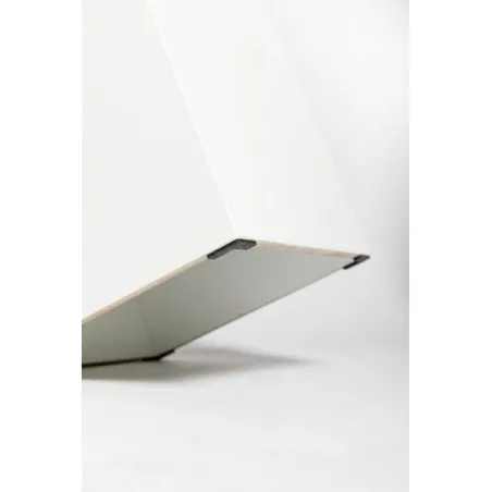 Socle MDF blanc satiné | Colonne blanc décorative | Pilier blanc