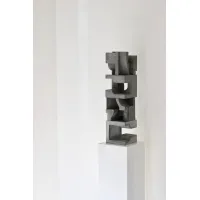 Socle MDF blanc satiné | Colonne blanc décorative | Pilier blanc