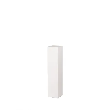 Socle MDF blanc satiné | Colonne blanc décorative | Pilier blanc