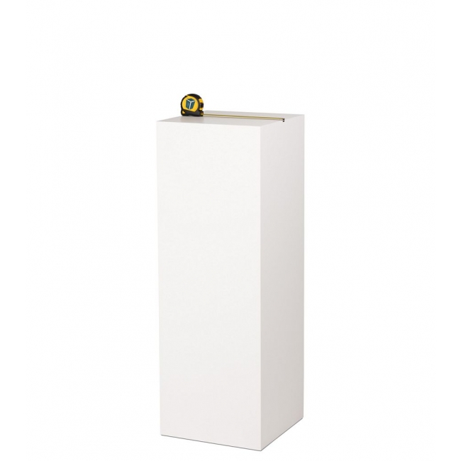 socle solits blanc mat, 35 x 35 x 100 cm (lxLxh)