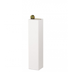 Socle MDF blanc satiné | Colonne blanc décorative | Pilier blanc