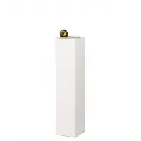 Socle MDF blanc satiné | Colonne blanc décorative | Pilier blanc