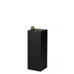 Socle MDF noir satiné / | Colonne noir décorative | Pilier noir